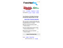 Tablet Screenshot of franchisebuy.com